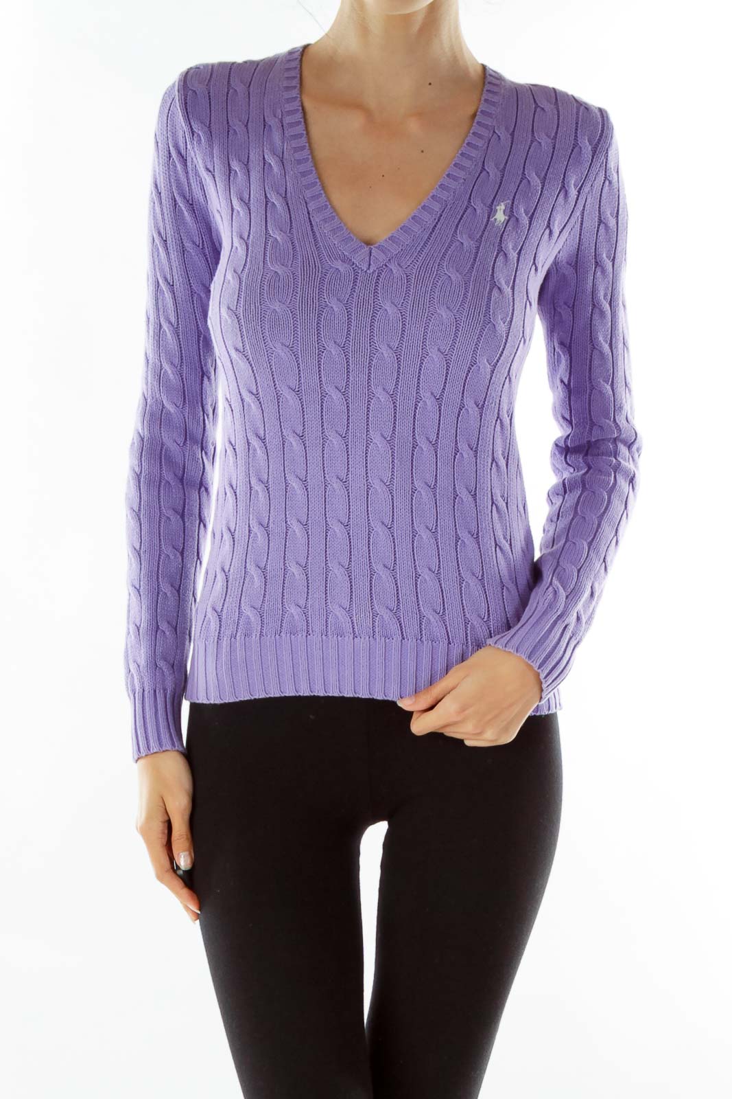 ralph lauren sport v neck sweater